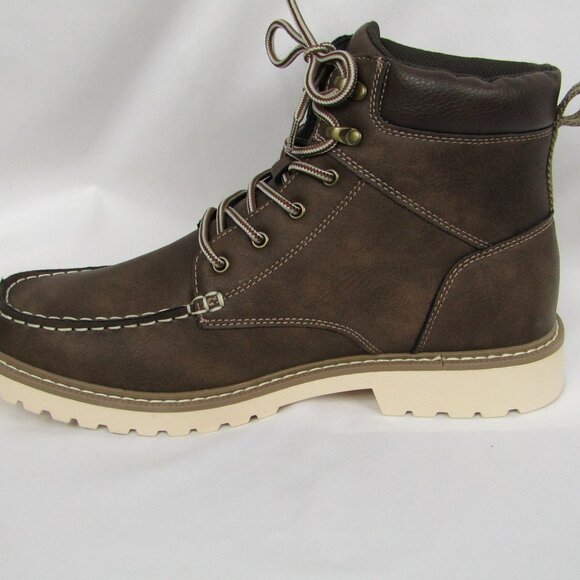 Sonoma Goods For Life® Harlann Men's Moc Toe Lug Sole Hiker Boots Size 11 - Picture 3 of 14